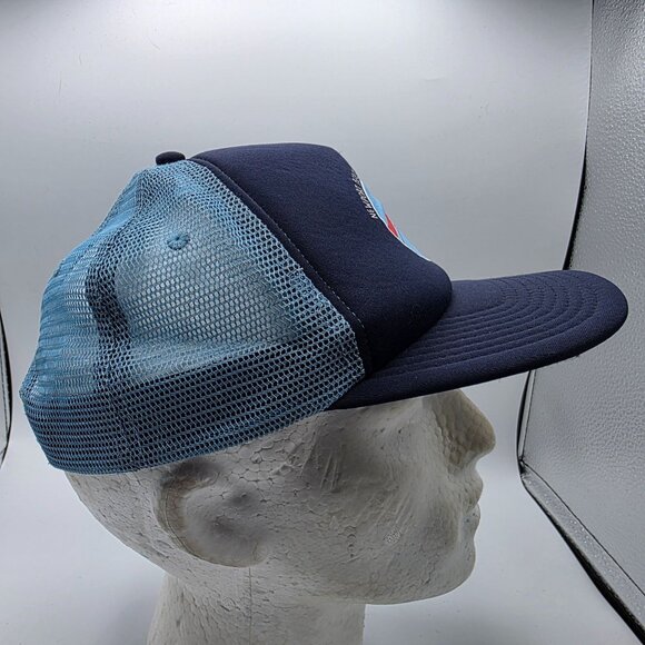 Quiksilver Newport Beach Junior Lifeguard Adults Blue Trucker Hat Casual Outdoor - Picture 4 of 10